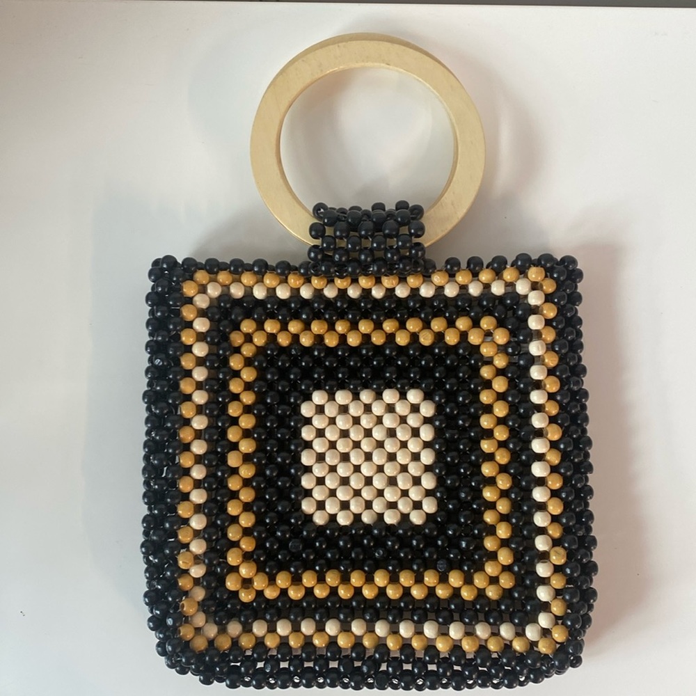 Violet Ray NYC Beaded Tote   NWOT